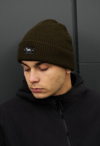 Фото - Тепла шапка для чоловіків Staff 20 khaki - Men box