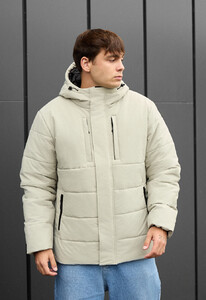 Фото - Тепла куртка для чоловіків Staff styn light olive - Men box