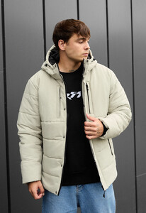 Фото - Тепла куртка для чоловіків Staff styn light olive - Men box