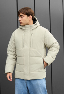 Фото - Тепла куртка для чоловіків Staff styn light olive - Men box