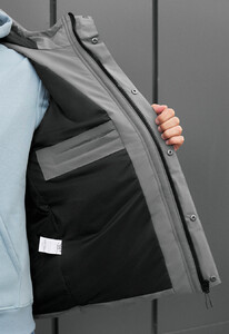 Фото - Теплая куртка для мужчин Staff styn gray - Men box