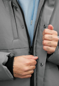 Фото - Теплая куртка для мужчин Staff styn gray - Men box