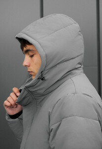 Фото - Теплая куртка для мужчин Staff styn gray - Men box