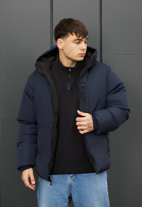 Фото - Двостороння куртка на зиму Staff rovx black & navy - Men box