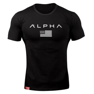 Фото - Футболка для спорту від бренду Alpha чорного кольору - Men box