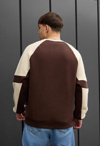 Фото - Брендированный свитшот Staff logo brown & brown oversize fleece - Men box