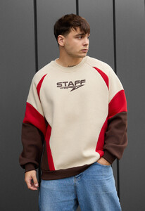 Фото - Теплый свитшот для мужчин Staff mix2 logo oversize fleece - Men box