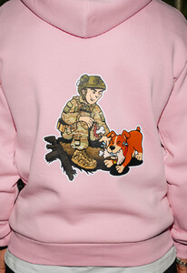 Фото - Розовое патриотическое худи Staff x Buffalo pink - Men box