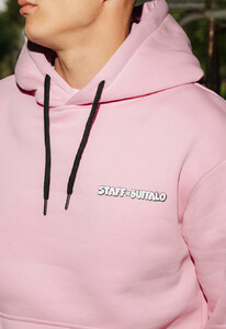 Фото - Розовое патриотическое худи Staff x Buffalo pink - Men box