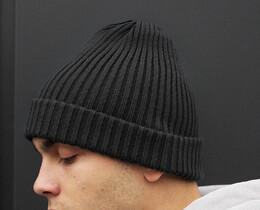 Мужская шапка Staff 10 long dark gray - Men box Фото - Мужская шапка Staff 10 long dark gray - Men box