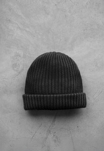 Фото - Чоловіча шапка Staff 10 long dark gray - Men box