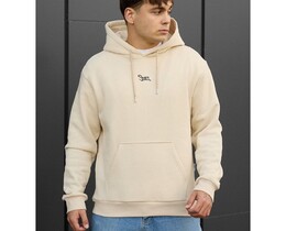 Фото - Теплое худи молочного цвета Staff milk logo fleece - Men box