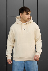 Фото - Теплое худи молочного цвета Staff milk logo fleece - Men box