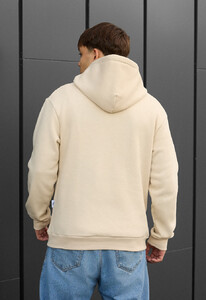 Фото - Теплое худи молочного цвета Staff milk logo fleece - Men box