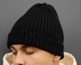 Мужская шапка Staff 10 long black - Men box Фото - Мужская шапка Staff 10 long black - Men box