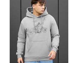 Фото - Теплое худи с цветочным принтом Staff mountain & flowers fleece - Men box