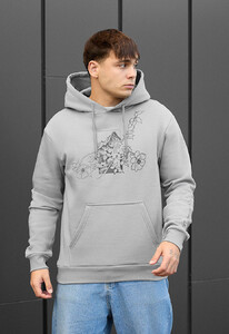 Фото - Теплое худи с цветочным принтом Staff mountain & flowers fleece - Men box