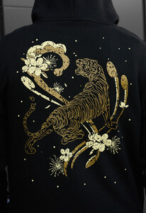 Фото - Теплое худи с животным принтом Staff tiger fleece - Men box