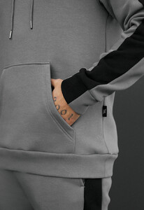 Фото - Зимний спортивный костюм Staff lo gray & black fleece - Men box