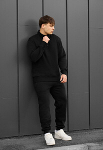 Фото - Зимовий спортивний костюм Staff tap black fleece - Men box