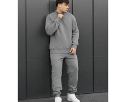 Фото - Повсякденний теплий костюм Staff tap gray fleece - Men box