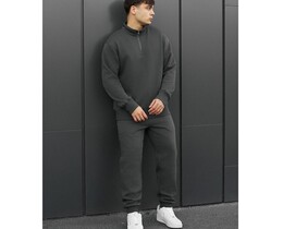 Фото - Темно-сірий зимовий костюм Staff tap dark gray fleece - Men box