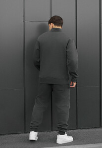 Фото - Темно-сірий зимовий костюм Staff tap dark gray fleece - Men box