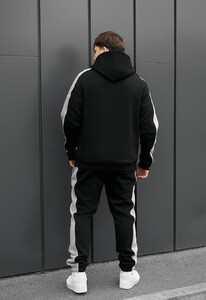 Фото - Спортивный утепленный костюм Staff rik black & gray oversize fleece - Men box