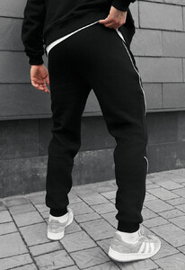 Фото - Теплі спортивні штани Staff tlo black reflective fleece - Men box