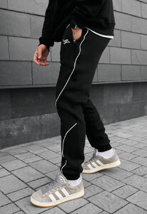 Фото - Теплі спортивні штани Staff tlo black reflective fleece - Men box