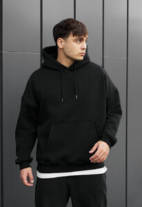 Фото - Универсальное зимнее худи Staff black oversize fleece - Men box
