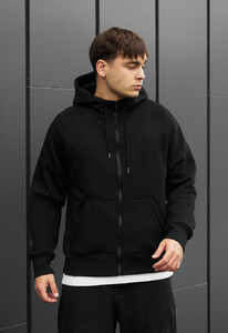 Фото - Черное повседневное худи Staff back zip fleece - Men box