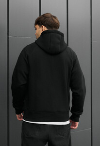 Фото - Черное повседневное худи Staff back zip fleece - Men box