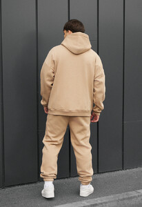Фото - Повсякденний теплий костюм Staff bel beige oversize fleece - Men box