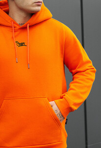 Фото - Яркое утепленное худи Staff orange logo fleece - Men box