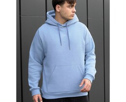Худи голубого цвета Staff light blue logo fleece - Men box Фото - Худи голубого цвета Staff light blue logo fleece - Men box