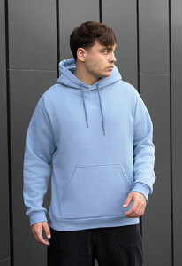 Фото - Худи голубого цвета Staff light blue logo fleece - Men box