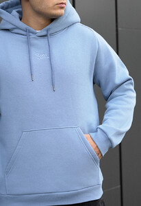 Фото - Худи голубого цвета Staff light blue logo fleece - Men box