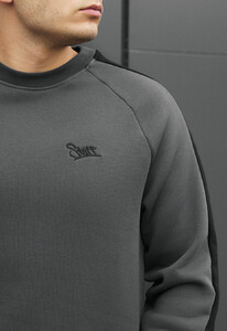 Фото - Темно-сірий світшот Staff dark gray line logo fleece - Men box