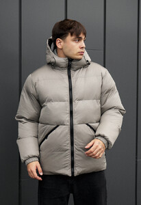 Фото - Чоловіча двостороння куртка Staff rovx black & gray - Men box