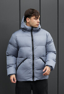 Фото - Зимова двостороння куртка від Staff rovx black & blue gray - Men box