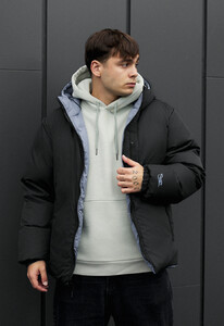 Фото - Зимова двостороння куртка від Staff rovx black & blue gray - Men box