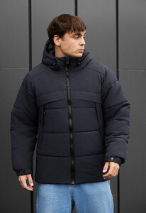 Фото - Темно-сіра зимова куртка Staff hyke dark gray - Men box