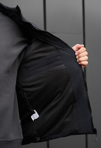 Фото - Темно-сіра зимова куртка Staff hyke dark gray - Men box