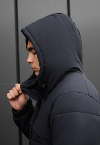 Фото - Темно-сіра зимова куртка Staff hyke dark gray - Men box