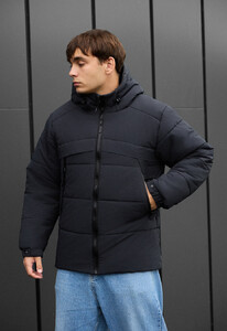 Фото - Темно-сіра зимова куртка Staff hyke dark gray - Men box