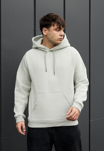 Фото - Светло-серое зимнее худи Staff light gray fleece - Men box