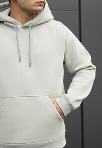 Фото - Светло-серое зимнее худи Staff light gray fleece - Men box