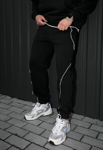 Фото - Спортивні штани чорного кольору Staff ers black fleece - Men box