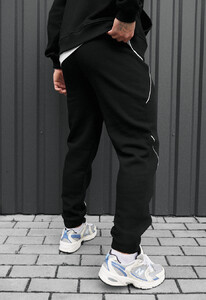 Фото - Спортивні штани чорного кольору Staff ers black fleece - Men box